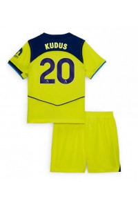 Fotbalové Dres Tottenham Hotspur Mohammed Kudus #20 Dětské Třetí Oblečení 2025-26 Krátký Rukáv (+ trenýrky)